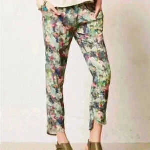 Sam & Lavi LA boho floral printed rayon cropped pants